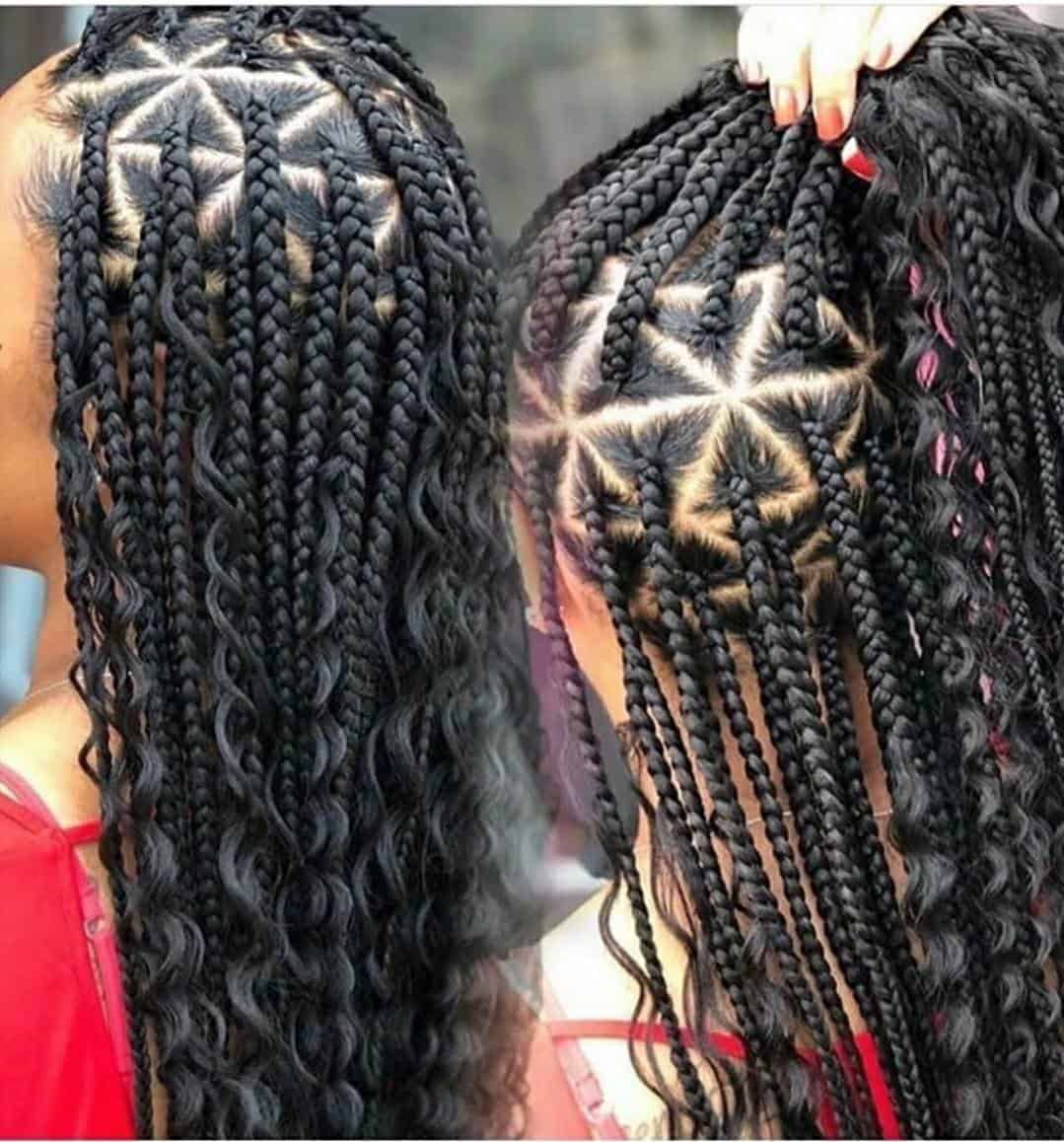 Cara Triangle Boho Box Braids Medium Finest Hairs And Accessories