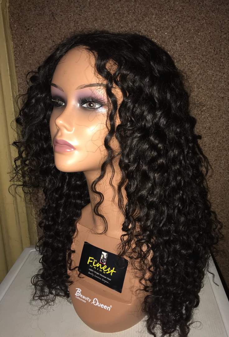 Mink Deep Waves Hair Wig 14 Closure