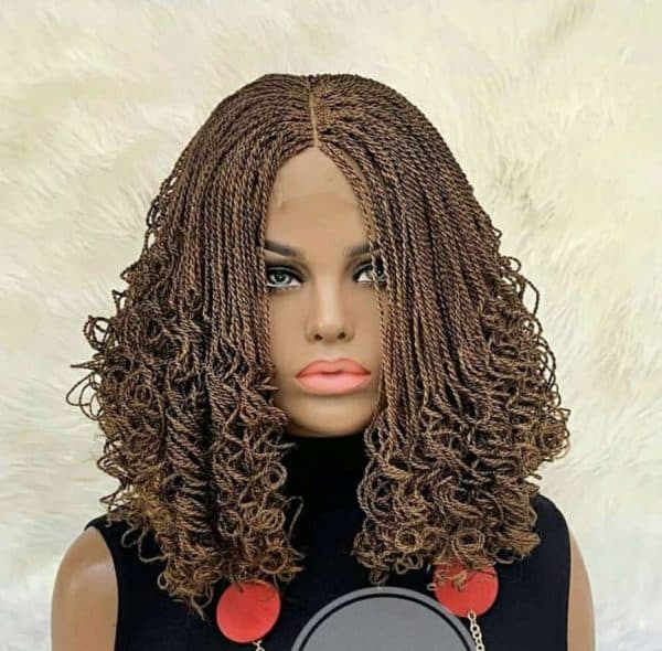 Micro- Twist Curly Braids (Closure Unit).
